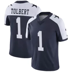 Men's Jalen Tolbert Dallas Cowboys No.1 Limited Alternate Vapor Untouchable Jersey - Navy