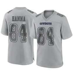 Men's James Hanna Dallas Cowboys No.84 Game Atmosphere Fashion Jersey - Gray