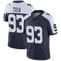 Men's Jay Toia Dallas Cowboys No.93 Limited Alternate Vapor Untouchable Jersey - Navy