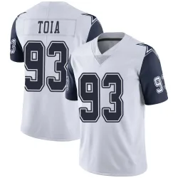Men's Jay Toia Dallas Cowboys No.93 Limited Color Rush Vapor Untouchable Jersey - White