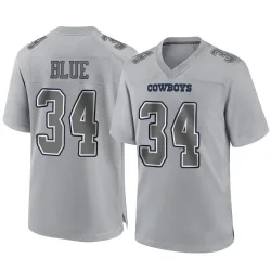 Men's Jaydon Blue Dallas Cowboys No.34 Game Atmosphere Fashion Jersey - Gray