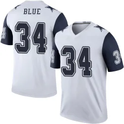 Men's Jaydon Blue Dallas Cowboys No.34 Legend Color Rush Jersey - White