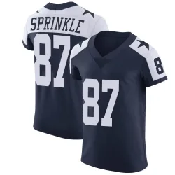 Men's Jeremy Sprinkle Dallas Cowboys No.87 Elite Alternate Vapor Untouchable Jersey - Navy
