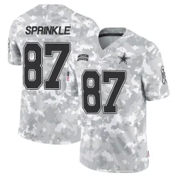 Men's Jeremy Sprinkle Dallas Cowboys No.87 Limited 2024 Salute to Service Jersey - Arctic Camo