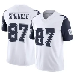 Men's Jeremy Sprinkle Dallas Cowboys No.87 Limited 2nd Alternate Vapor F.U.S.E. Jersey - White
