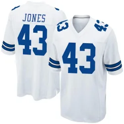 Men's Joe Jones Dallas Cowboys No.43 Game Jersey - White