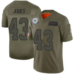 Men's Joe Jones Dallas Cowboys No.43 Limited 2019 Salute to Service Jersey - Camo