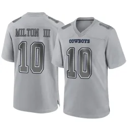 Men's Joe Milton III Dallas Cowboys No.10 Game Atmosphere Fashion Jersey - Gray