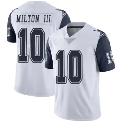Men's Joe Milton III Dallas Cowboys No.10 Limited Color Rush Vapor Untouchable Jersey - White