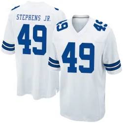 Men's John Stephens Jr. Dallas Cowboys No.49 Game Jersey - White