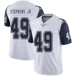 Men's John Stephens Jr. Dallas Cowboys No.49 Limited Color Rush Vapor Untouchable Jersey - White