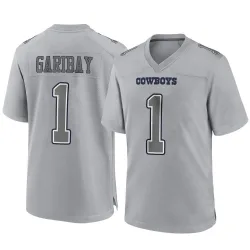 Men's Jonathan Garibay Dallas Cowboys No.1 Game Atmosphere Fashion Jersey - Gray