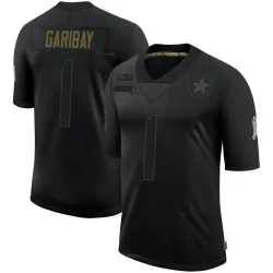 Men's Jonathan Garibay Dallas Cowboys No.1 Limited 2020 Salute To Service Jersey - Black