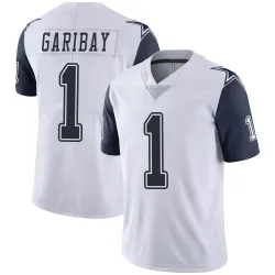 Men's Jonathan Garibay Dallas Cowboys No.1 Limited Color Rush Vapor Untouchable Jersey - White