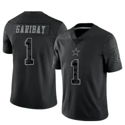 Men's Jonathan Garibay Dallas Cowboys No.1 Limited Reflective Jersey - Black