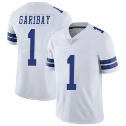Men's Jonathan Garibay Dallas Cowboys No.1 Limited Vapor Untouchable Jersey - White