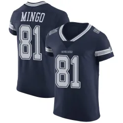 Men's Jonathan Mingo Dallas Cowboys No.81 Elite Team Color Vapor Untouchable Jersey - Navy