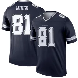 Men's Jonathan Mingo Dallas Cowboys No.81 Legend Jersey - Navy