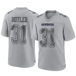 Men's Josh Butler Dallas Cowboys No.31 Game Atmosphere Fashion Jersey - Gray