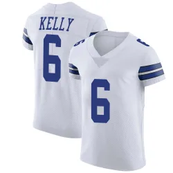 Men's Josh Kelly Dallas Cowboys No.6 Elite Vapor Untouchable Jersey - White