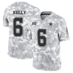 Men's Josh Kelly Dallas Cowboys No.6 Limited 2024 Salute to Service Jersey - Arctic Camo