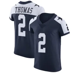Men's Juanyeh Thomas Dallas Cowboys No.2 Elite Alternate Vapor Untouchable Jersey - Navy