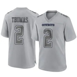 Men's Juanyeh Thomas Dallas Cowboys No.2 Game Atmosphere Fashion Jersey - Gray
