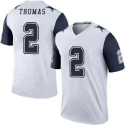 Men's Juanyeh Thomas Dallas Cowboys No.2 Legend Color Rush Jersey - White