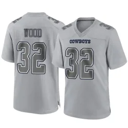 Men's Julius Wood Dallas Cowboys No.32 Game Atmosphere Fashion Jersey - Gray