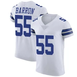 Men's Justin Barron Dallas Cowboys No.55 Elite Vapor Untouchable Jersey - White