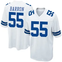 Men's Justin Barron Dallas Cowboys No.55 Game Jersey - White