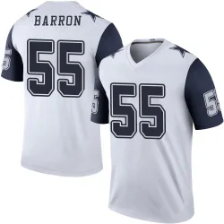 Men's Justin Barron Dallas Cowboys No.55 Legend Color Rush Jersey - White
