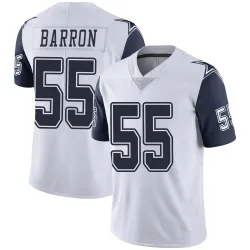 Men's Justin Barron Dallas Cowboys No.55 Limited Color Rush Vapor Untouchable Jersey - White