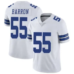 Men's Justin Barron Dallas Cowboys No.55 Limited Vapor Untouchable Jersey - White