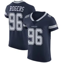 Men's Justin Rogers Dallas Cowboys No.96 Elite Team Color Vapor Untouchable Jersey - Navy