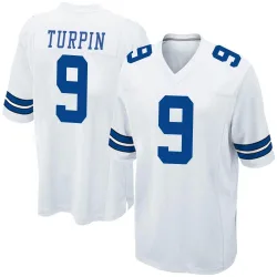 Men's KaVontae Turpin Dallas Cowboys No.9 Game Jersey - White