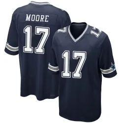 Men's Kellen Moore Dallas Cowboys No.17 Game Team Color Jersey - Navy