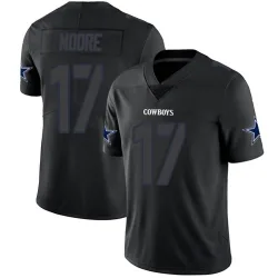 Men's Kellen Moore Dallas Cowboys No.17 Limited Jersey - Black Impact