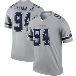 Men's Kelvin Gilliam Jr. Dallas Cowboys No.94 Legend Inverted Jersey - Gray