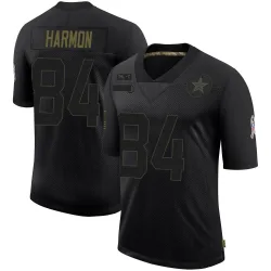 Men's Kelvin Harmon Dallas Cowboys No.84 Limited 2020 Salute To Service Jersey - Black