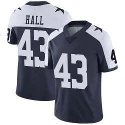 Men's Kemon Hall Dallas Cowboys No.43 Limited Alternate Vapor Untouchable Jersey - Navy