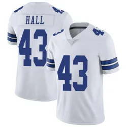 Men's Kemon Hall Dallas Cowboys No.43 Limited Vapor Untouchable Jersey - White