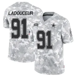 Men's L.P. LaDouceur Dallas Cowboys No.91 Limited L.P. Ladouceur 2024 Salute to Service Jersey - Arctic Camo