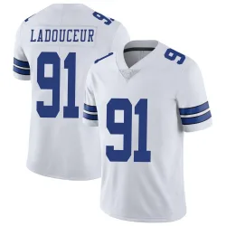Men's L.P. LaDouceur Dallas Cowboys No.91 Limited L.P. Ladouceur Vapor Untouchable Jersey - White