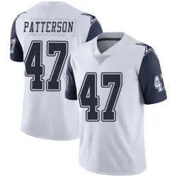 Men's Langston Patterson Dallas Cowboys No.47 Limited Color Rush Vapor Untouchable Jersey - White