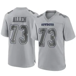 Men's Larry Allen Dallas Cowboys No.73 Game Atmosphere Fashion Jersey - Gray