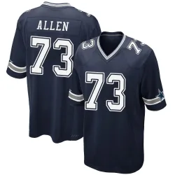Men's Larry Allen Dallas Cowboys No.73 Game Team Color Jersey - Navy