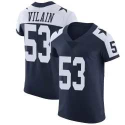 Men's Luiji Vilain Dallas Cowboys No.53 Elite Alternate Vapor Untouchable Jersey - Navy