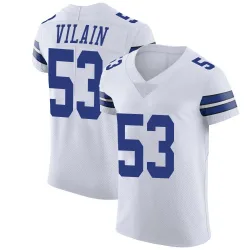 Men's Luiji Vilain Dallas Cowboys No.53 Elite Vapor Untouchable Jersey - White