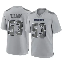Men's Luiji Vilain Dallas Cowboys No.53 Game Atmosphere Fashion Jersey - Gray